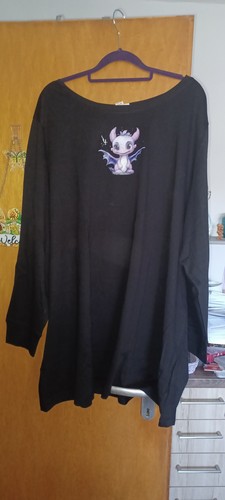 Damen langarmshirt schwarz mit - schwarz,