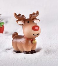 Elch Weihnachten Mini Fee Garten Landschaft Miniatur Figuren Harz Deko