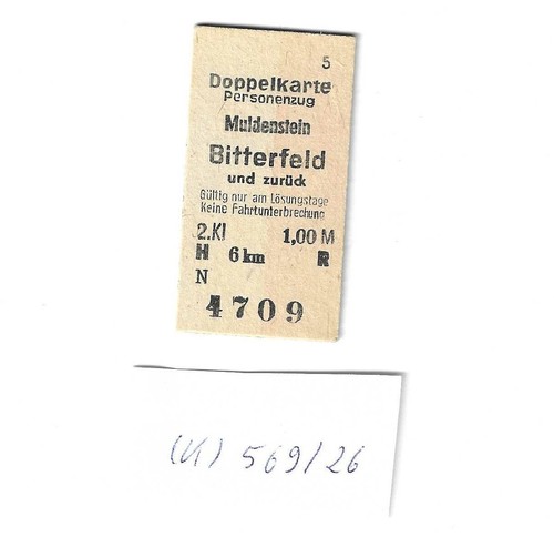 Alte fahrkarte personenzug - fahrkarte,