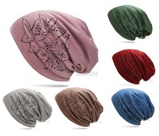 Damen Mütze Beanie mit Strass