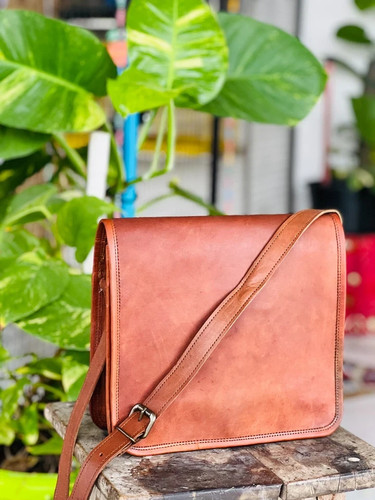Leder vintage laptoptasche - vintage,