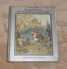 Antikes Kinderbuch: Rumpelstilzchen - Der Zaunkönig und der Bär, Brüder Grimm