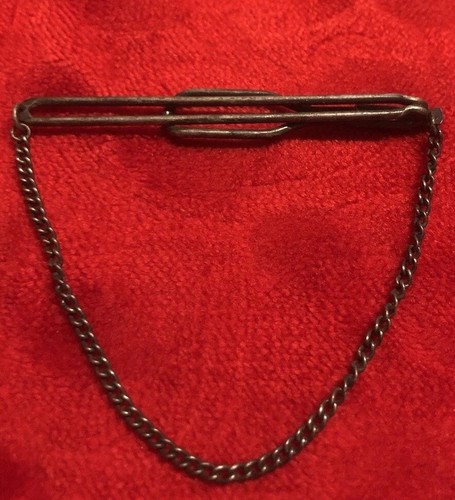 Echt silber krawattennadel - silber, mit