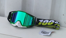 100 % Racecraft Grün verspiegelt Ltd. MX Motocross Cross Brille MTB BMX DH.!