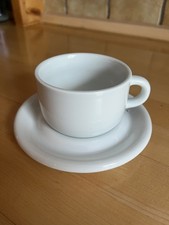 Ikea Rondo Tasse Mit Untertasse Weiß W.-Germany wie neu