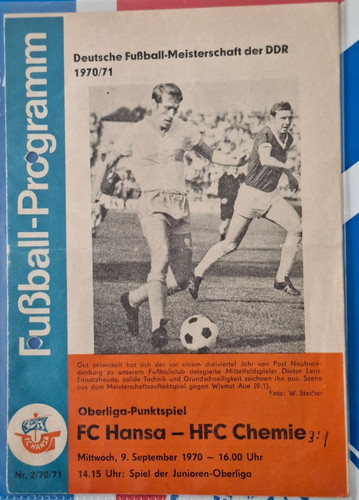 Ddr progr hansa rostock - ddr-progr.fc,