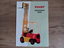 Prospekt FENDT Gabelstapler 2000 Traktor Hubfahrzeug Schlepper