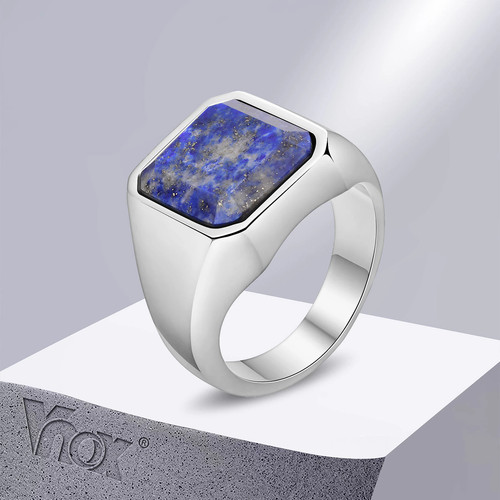 Lapislazuli herren siegelring - herren,