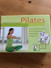 Pilates Körpertraining Set mit 40 Übungskarten, CD und Buch