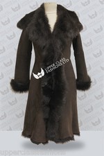 Braune 3/4 Kapuze Damen Frauen