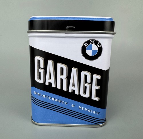 Bmw garage lager blechdose - bmw,