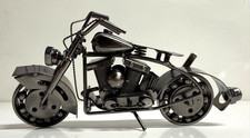 Motorradfigur aus Metall –