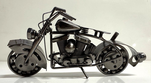 Motorradfigur aus metall - aus,
