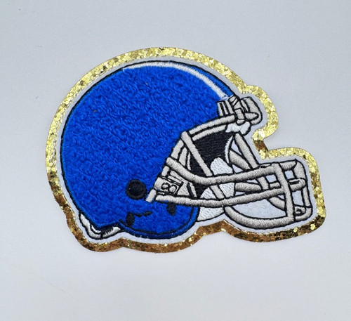 American football helm - football, blau