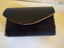 Gürteltasche, Echtleder , schwarz - für historische Darstellungen