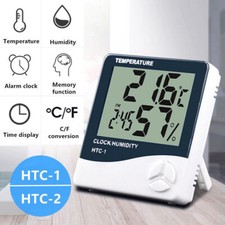 Mini Digital Wecker LCD Tischuhr Thermometer Hygrometer Temperaturmesser Uhrzeit