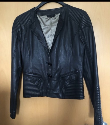 Lederjacke damen schwarz - schwarz,