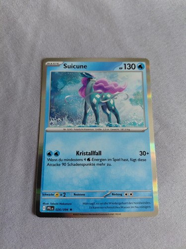 Pokémon karte suicune - karte,