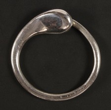 925er Silber Tiffany & Co. Elsa Peretti Eternal Circle Schlüsselanhänger Ring