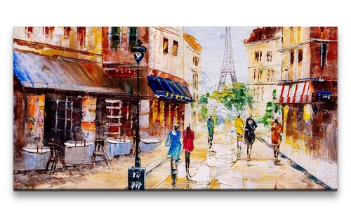 120x60cm leinwandbild paris - leinwandbild,