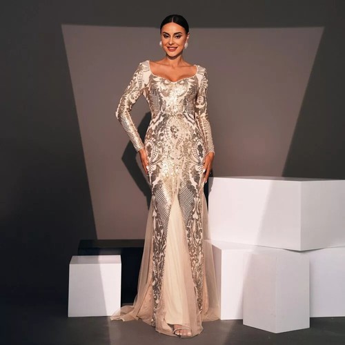 Kleid elegant lang - kleid,