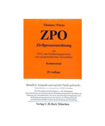 Zivilprozessordnung mit - zivilprozessordnung:,