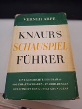 Knaurs Schauspielführer - Verner Arpe - gebundene Ausgabe - Schutzumschlag