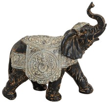 Elefant mit Schmuckdecke 18 cm