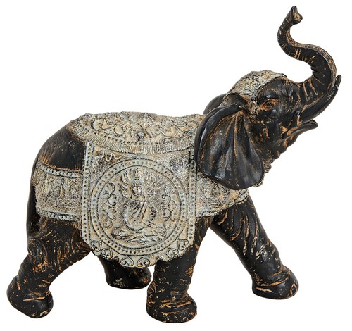 Elefant mit schmuckdecke cm - elefant,