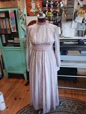 70er Jahre Kleid Maxi original Prärie  Blumenmuster Vintage Gunne Sax Vibes