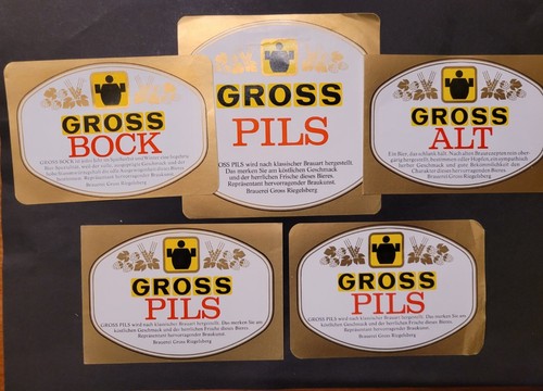 Bieretiketten gross brauerei - bieretiketten,