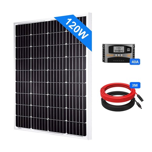 120w mono solarpanel kit - 120w,