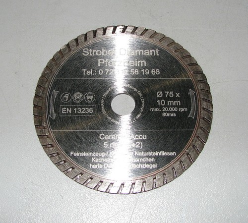 Diamant trennscheibe - ø, 75