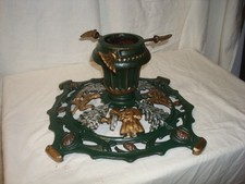 alter   Christbaumständer  Guss  um 1900 weihnachtsmann Märchen