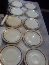 Kuchen Teller / 10 Stck. Royal Epiag Porzellan/ Czechoslovakia aus Nachlass