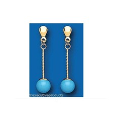 9 kt Gelbgold Türkis