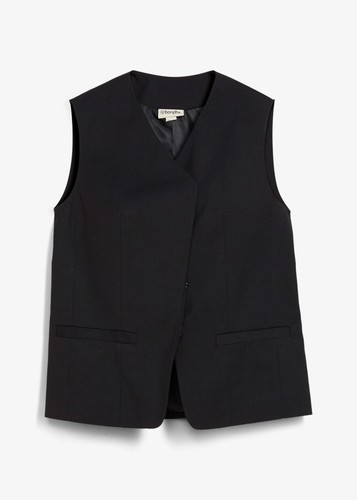 Longweste schwarz damen - longweste,