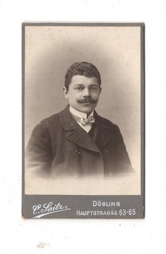 Cdv foto herrenportrait wien - cdv,