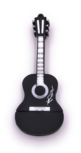 Gitarre instrument schwarz usb - gitarre,