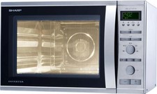 Sharp Mikrowelle 3in1 40L Grill Heißluft Inverter Edelstahl R-941STW 1050W