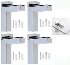 4x Regalbodenträger Glasbodenträger Bodenträger Glasbodenhalter Tablarträger DHL