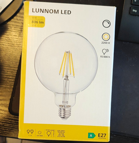 Ikea lunnom led globe - ikea,