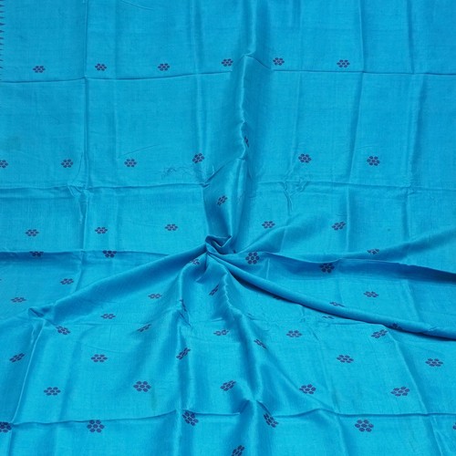 Vintage blau 100 reine seide - blau,