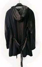 Damen Leder Mantel aus