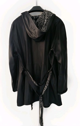 Damen leder mantel aus - leder,