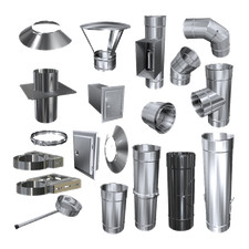 Edelstahl Schornstein Kamin