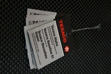 Texaco Leichtlauf-Öl Zettel #texaco #aral #tanksteller