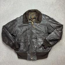 Leder Fliegerjacke Erwachsene mittelbraun G1 Bomber Flieger Militär Flug...