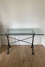 Französischer Vintage Tischrahmen inkl. Glasplatte