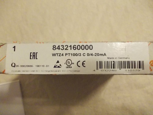 Weidmüller wtz4 pt100 c - weidmüller,